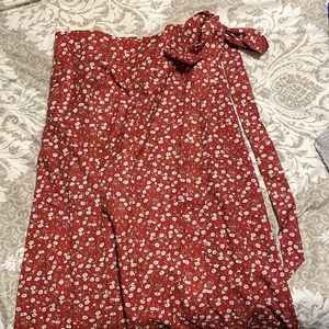 BOGO Floral Wrap midi Skirt